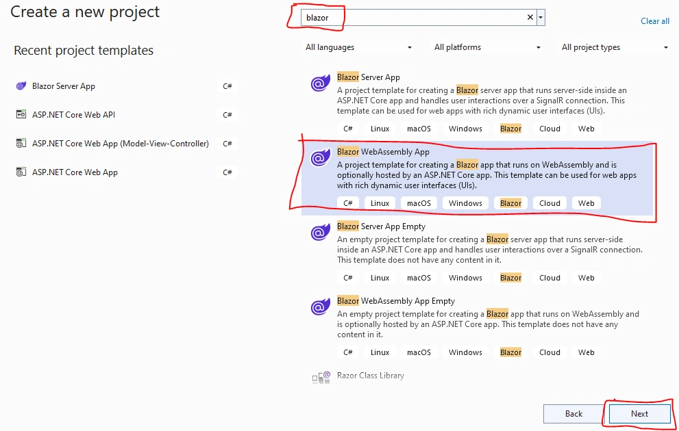 How To Create Blazor WebAssembly Project In ASP.NET Core 7.0
