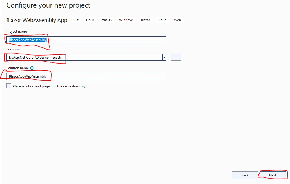 How To Create Blazor WebAssembly Project In ASP.NET Core 7.0
