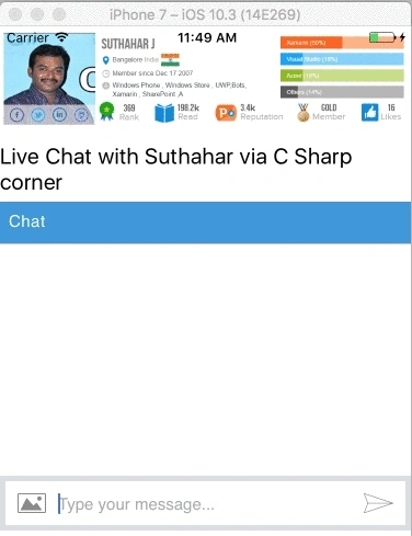 ChatBot In Xamarin