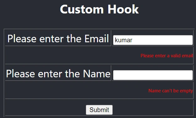 How To Create Custom Hook