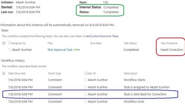Initiator complete-