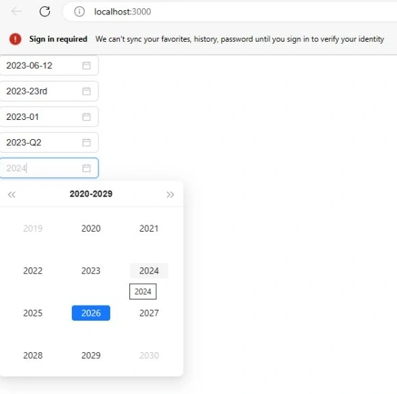DatePicker Using Ant Design UI In ReactJS