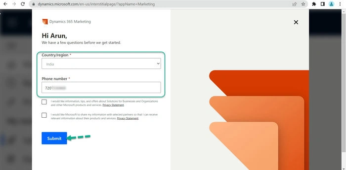Dynamics 365 Marketing