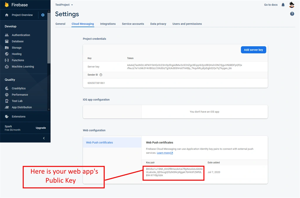 Introduction To Firebase And Getting Firebase Credentials - Key(s)