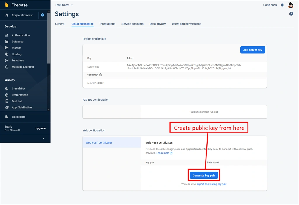 Introduction To Firebase And Getting Firebase Credentials - Key(s)