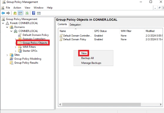 Group policy management