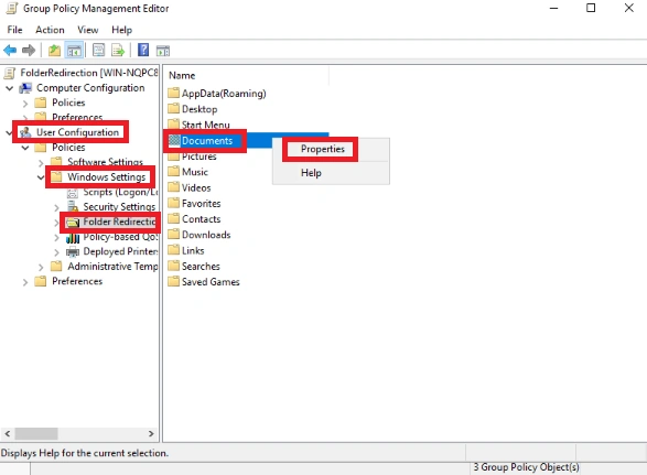 Group policy managements editor documents