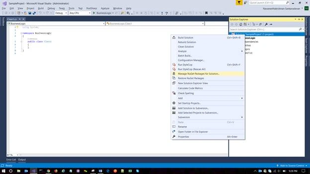 Manage NuGet