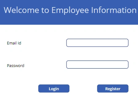 Login page