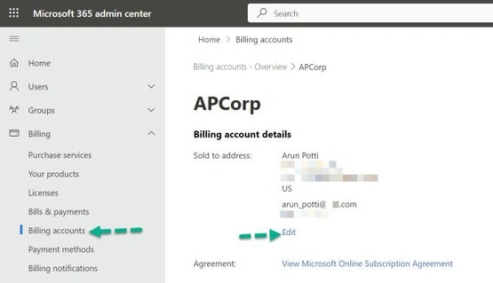 Billing Accounts