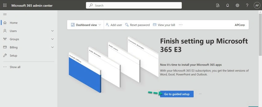 Home page