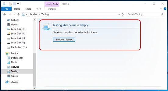 include in folder