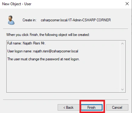 User details
