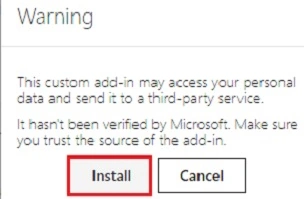  Install button