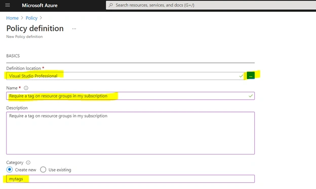 How To Create Own Azure Custom Policy
