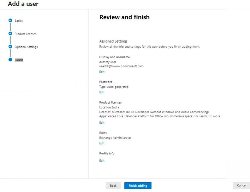 Review and finish