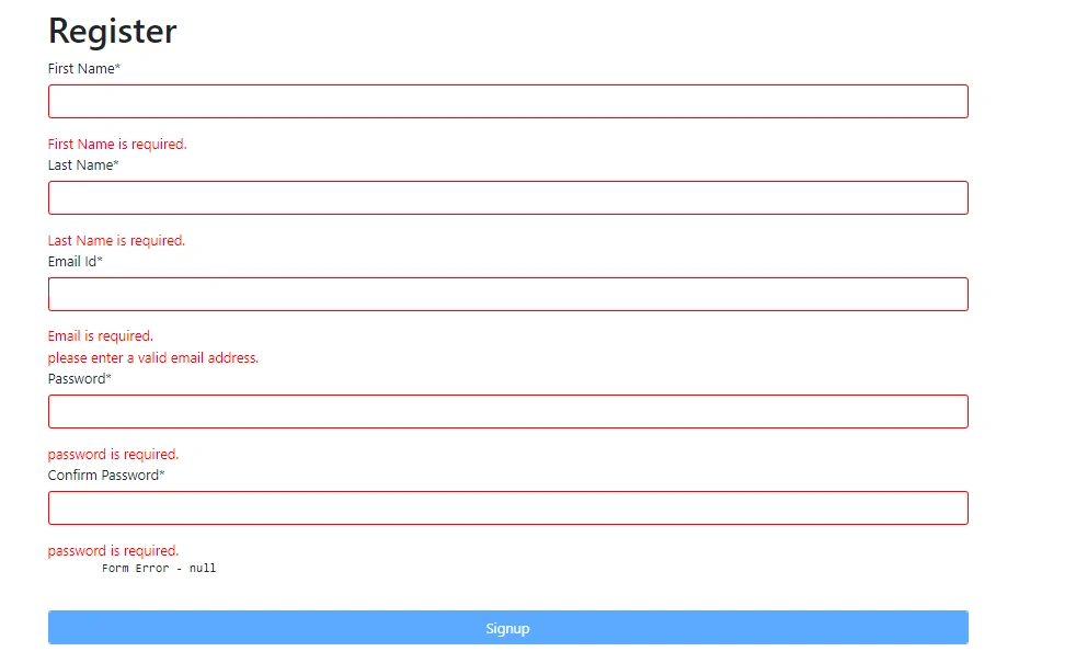 How To Create Password And Confirm Password Matching Validation In Angular