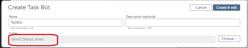 How to create personal folder to save you bots in Automation Anywhere