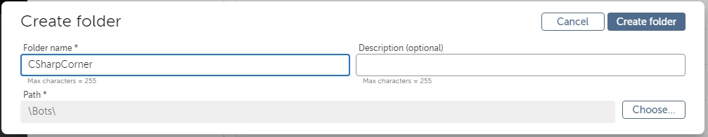 How to create personal folder to save you bots in Automation Anywhere