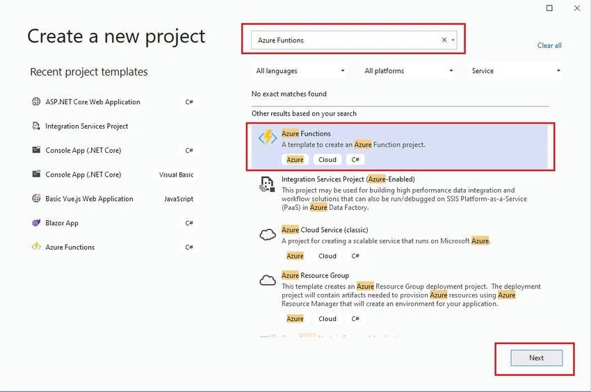 Create new project