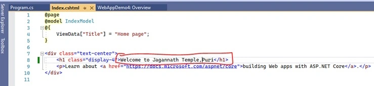 MVC Razor 