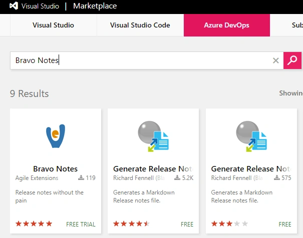 Create Release Notes In VSTS Using Bravo Tool