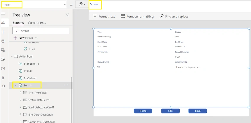 Create Reusable Form Control in PowerApps