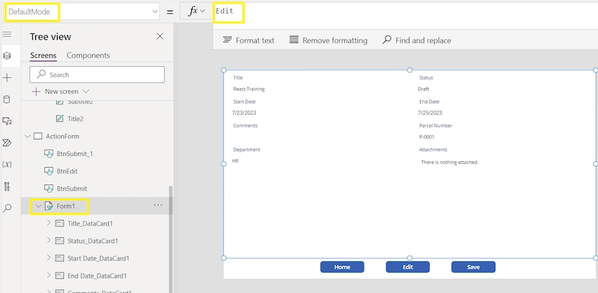 Create Reusable Form Control in PowerApps
