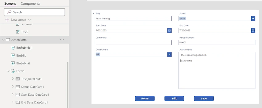 Create Reusable Form Control in PowerApps