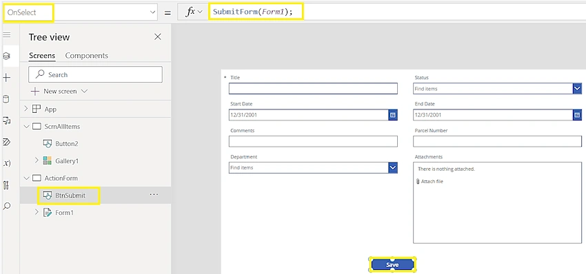 Create Reusable Form Control in PowerApps
