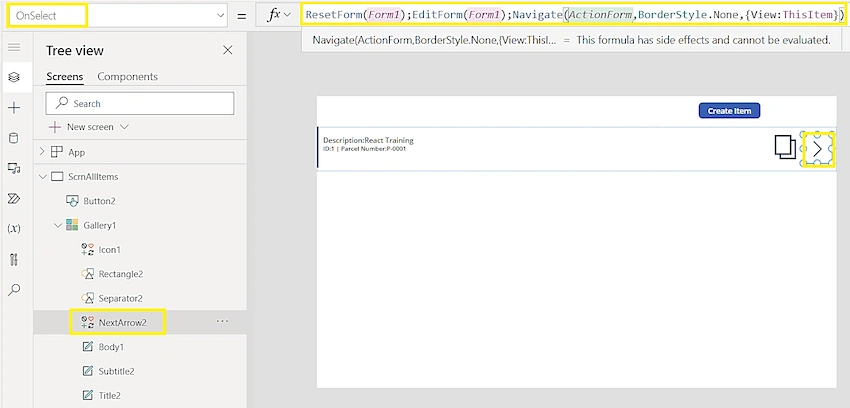 Create Reusable Form Control in PowerApps