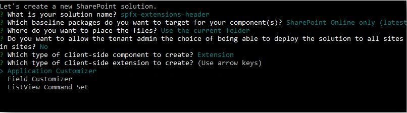 Create SPFx Extensions