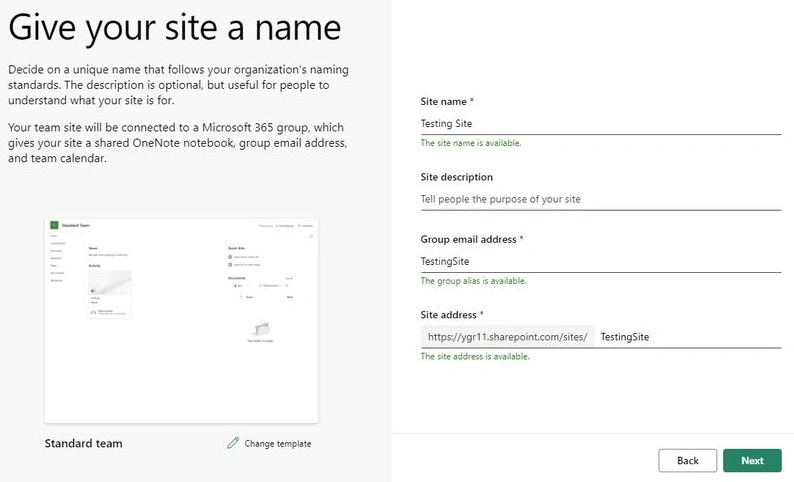 Site name