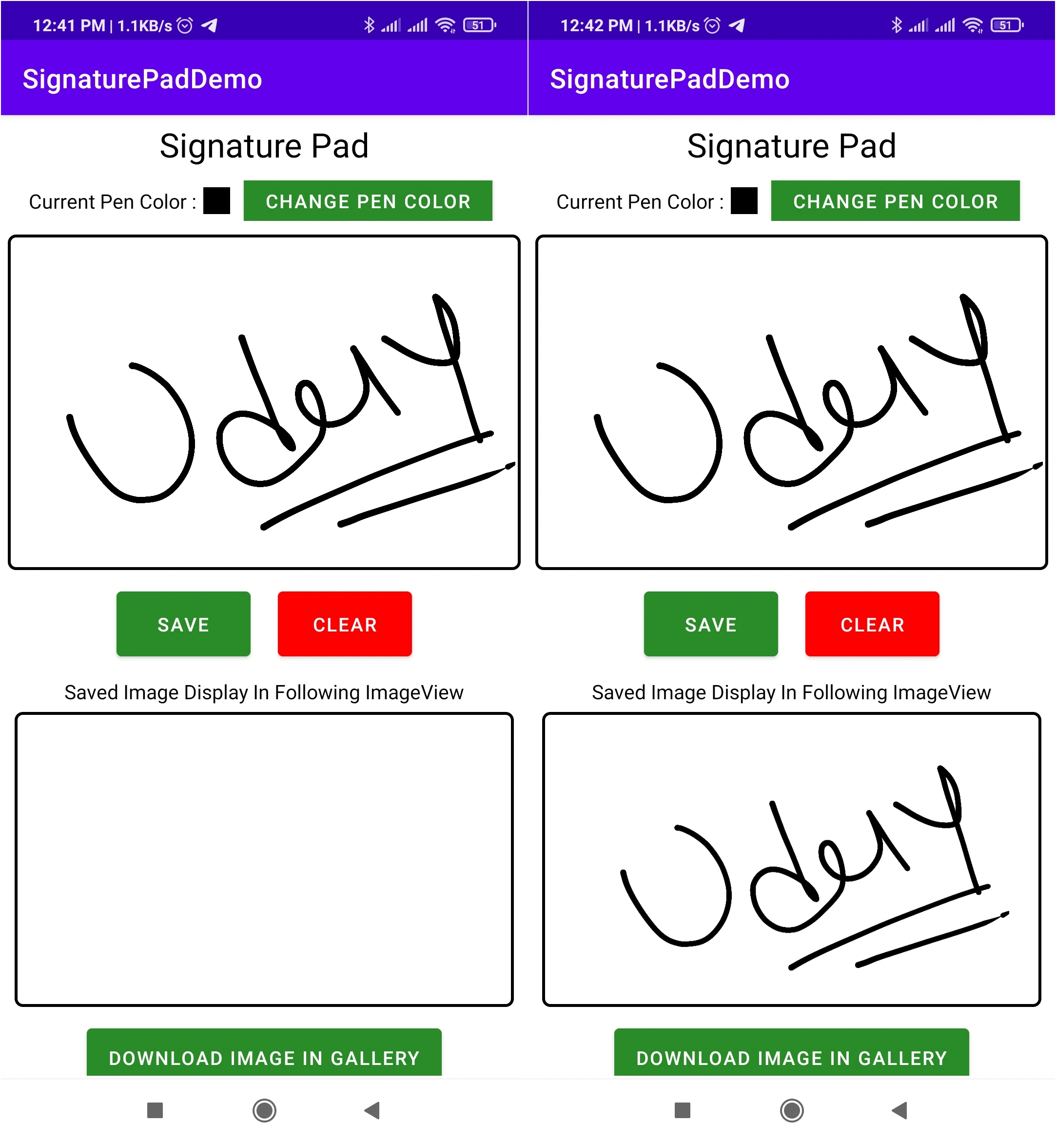 Create a signature pad in Android