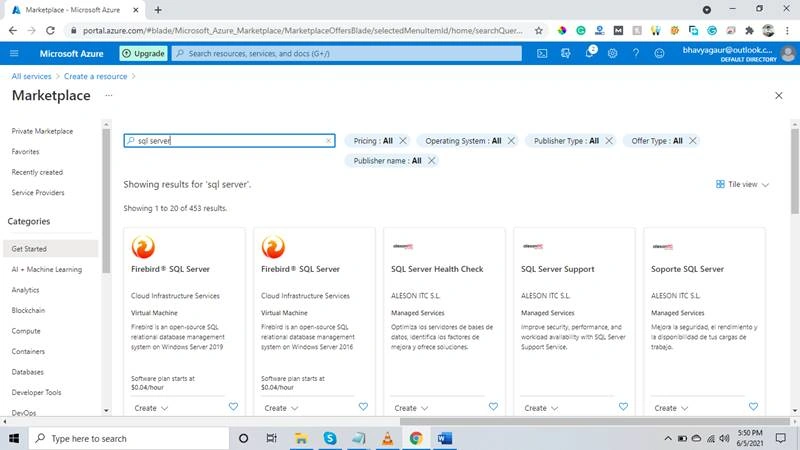 How To Create A SQL Server Instance In The Managed Virtual Machine