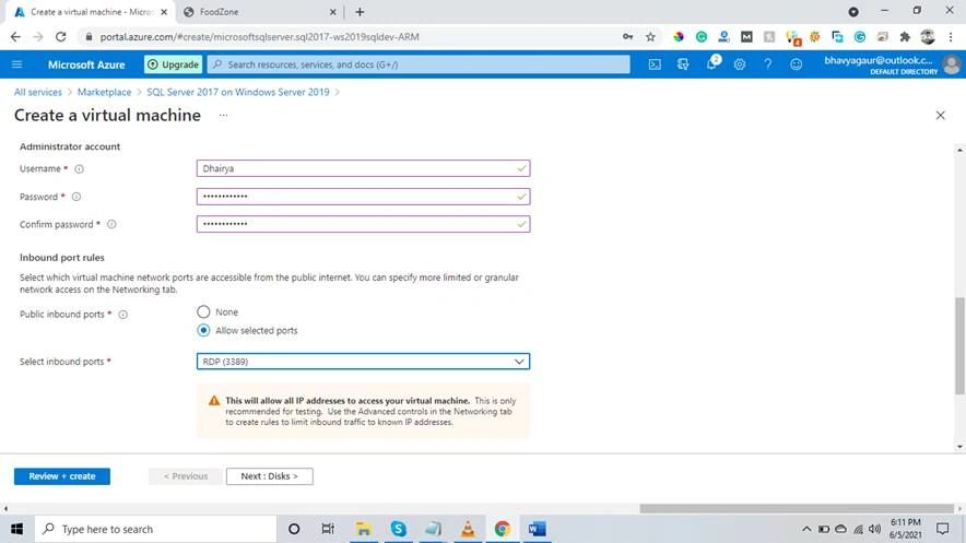 How To Create A SQL Server Instance In The Managed Virtual Machine