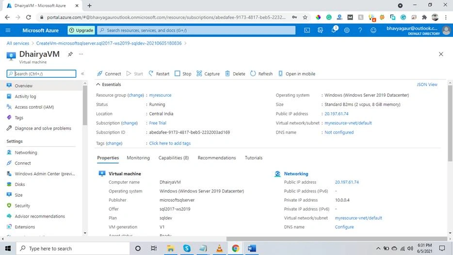 How To Create A SQL Server Instance In The Managed Virtual Machine