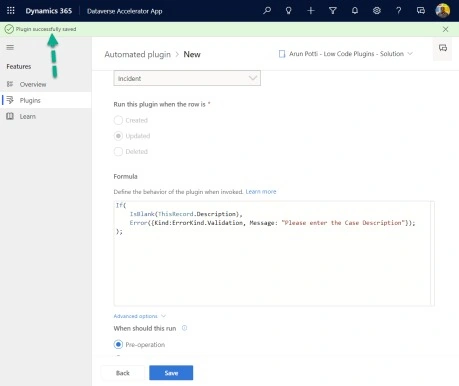 Plugin successfully