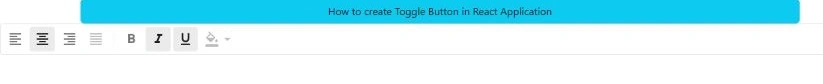 Toggle Button Example