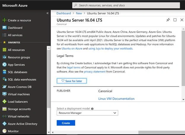 How To Create Ubuntu Virtual Machine In Azure