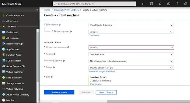 How To Create Ubuntu Virtual Machine In Azure