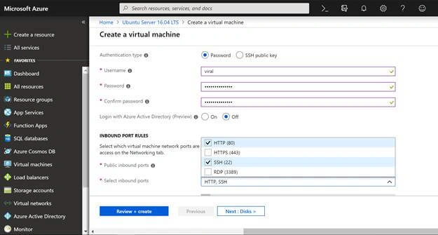 How To Create Ubuntu Virtual Machine In Azure