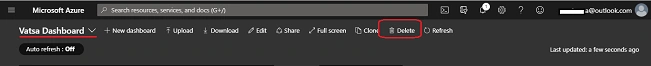 delete using delete button
