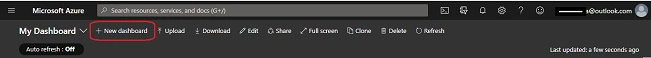 click on the New Dashboard