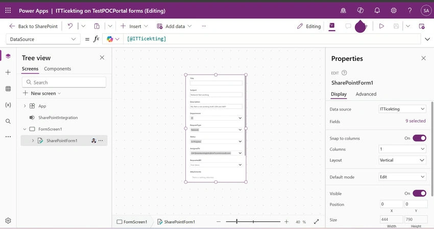 Customize form