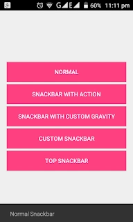 Customize Snackbar In Android
