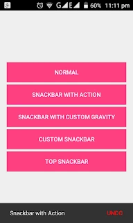 Customize Snackbar In Android