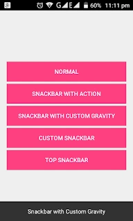 Customize Snackbar In Android