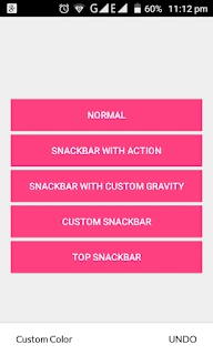 Customize Snackbar In Android