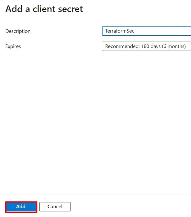 Azure AD to Terraform